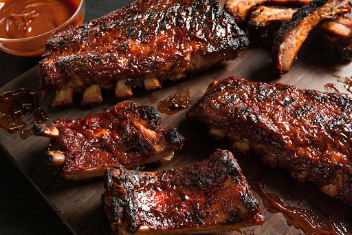 Air Fryer Dry Rub Baby Back Ribs With Denny’s Award Winning Bar-B-Q Sauce￼