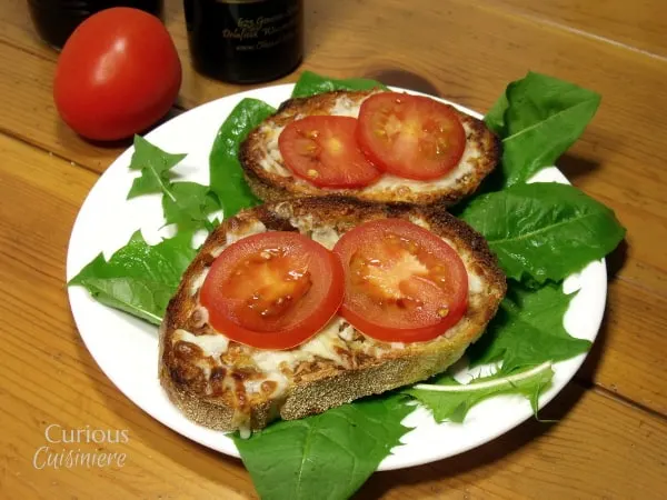 Sourdough Toast with Tomato And Blue Cheese Mayo