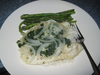Baked Swai (Asian Catfish) with Thyme and Parsley