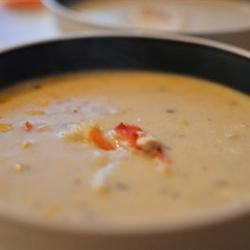 Corn And Crab Bisque￼