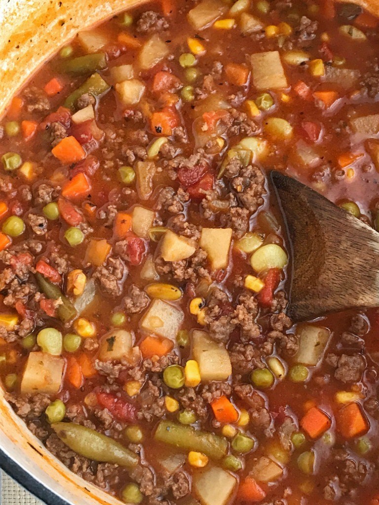 Dad’s Instant Pot Hamburger Soup