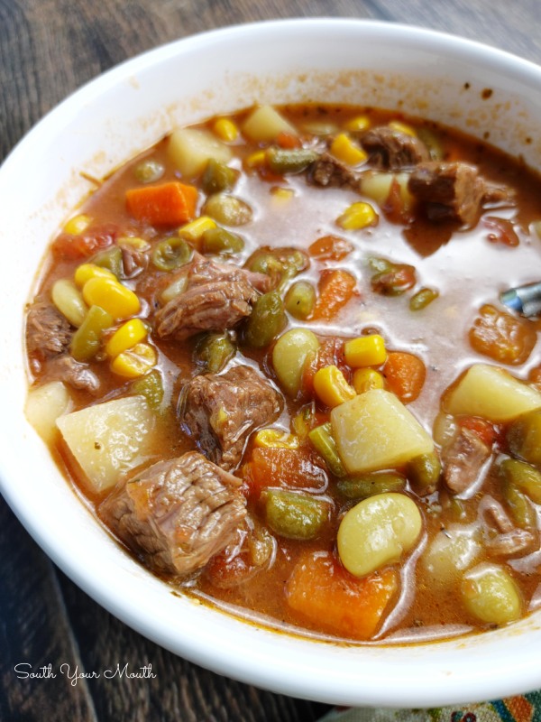 Dad’s Instant Pot Beef Vegetable Soup