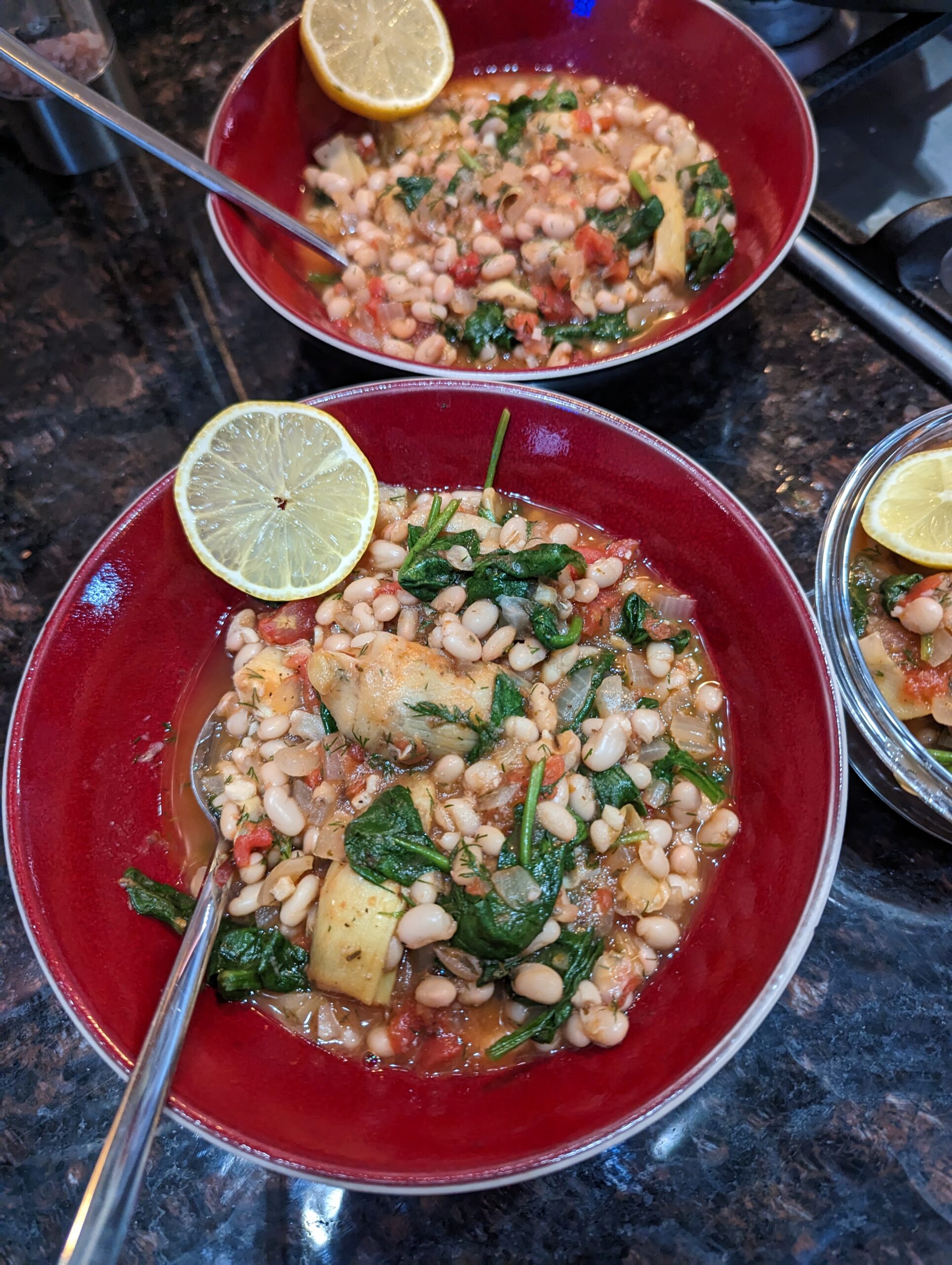 Greek White Bean and Artichoke Stew