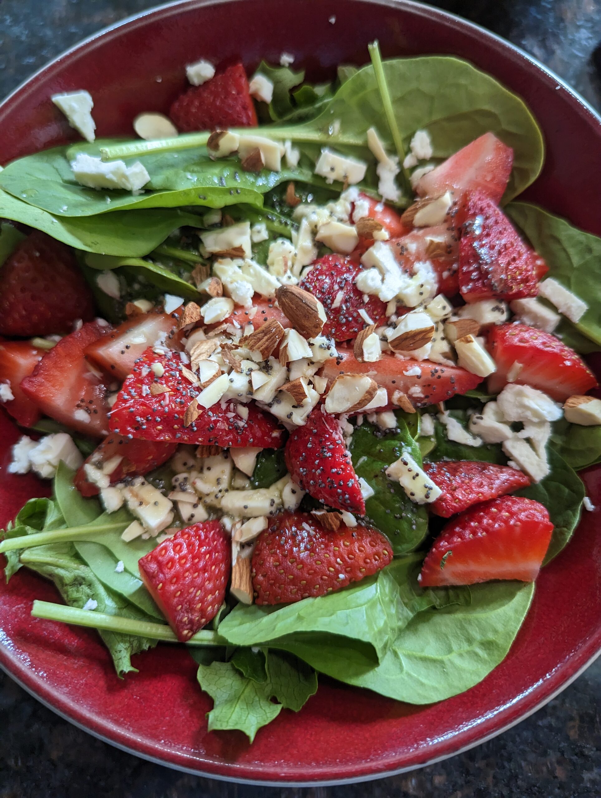 Strawberry Spinach Salad with Poppy Seed Dressing
