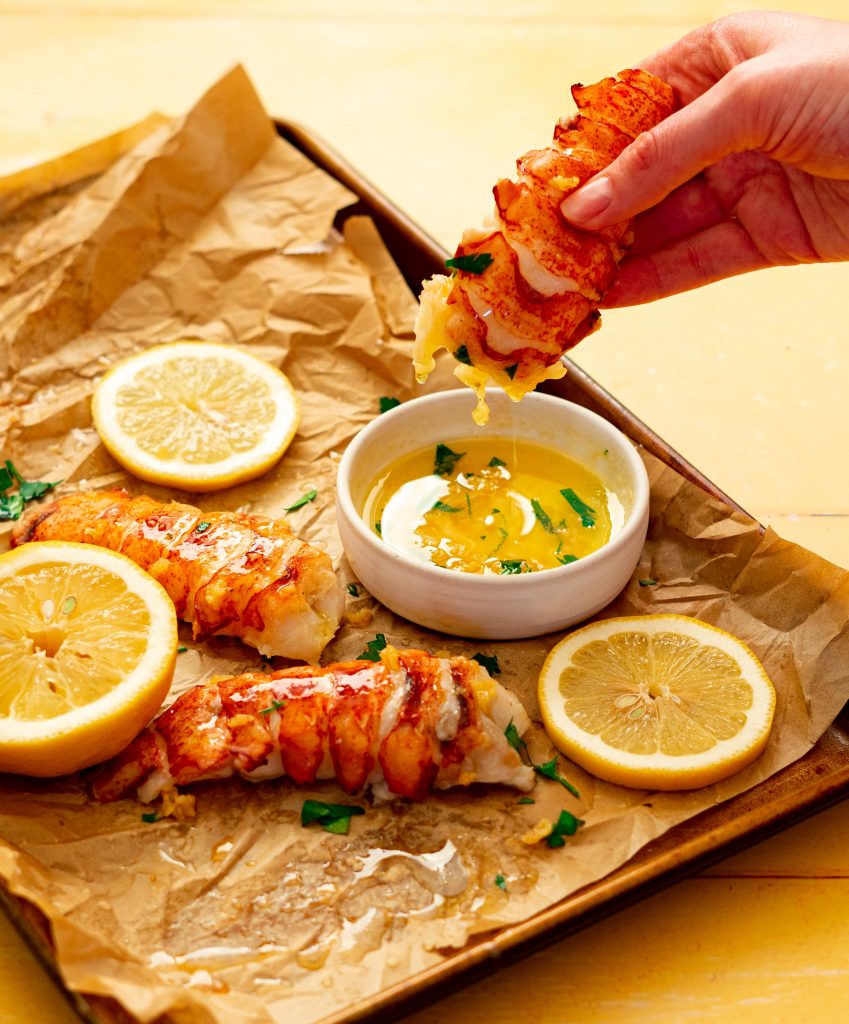 Butter Poached Sous Vide Lobster Tail