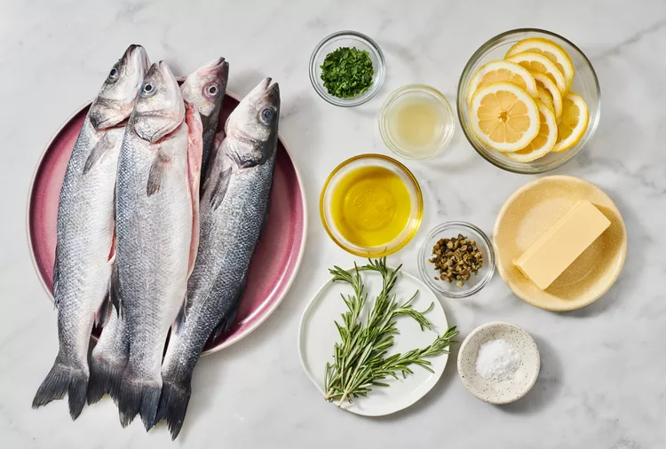 Roasted Branzino with Caper Butter
