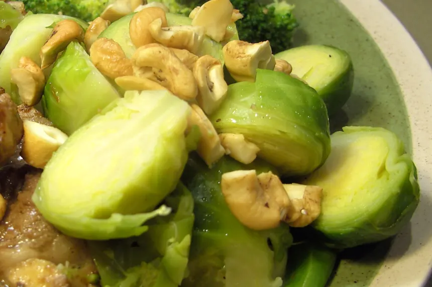 Brussels Sprouts With Cashews